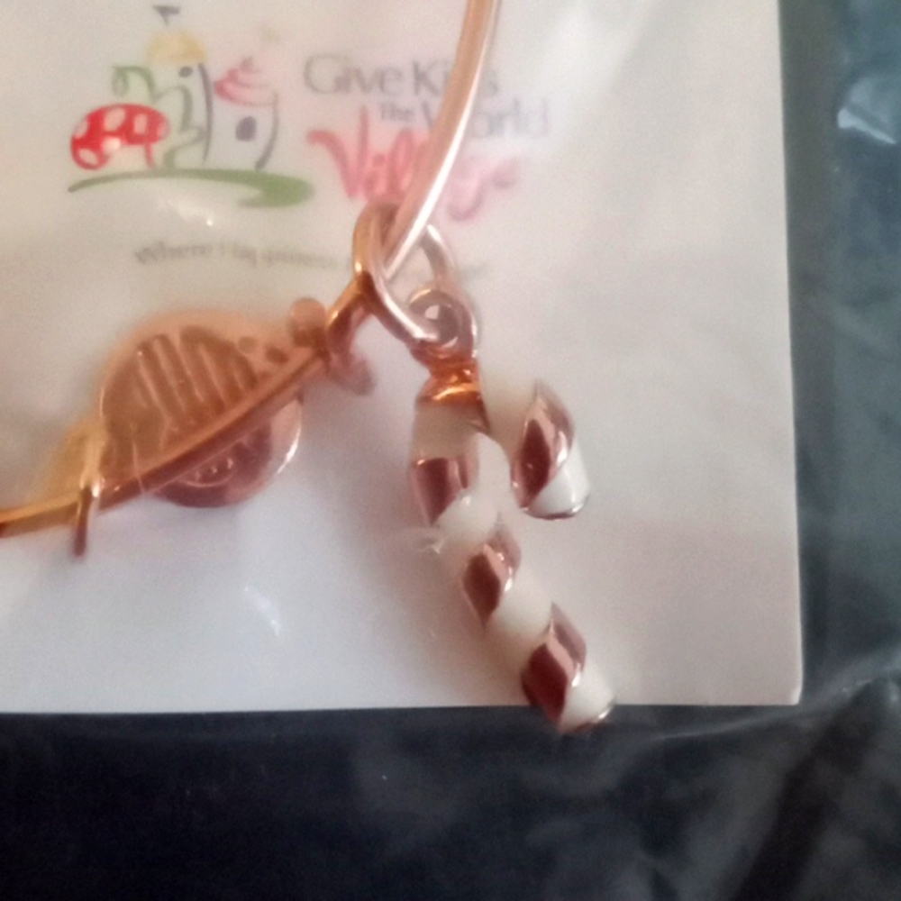 ALEX AND ANI CHRISTMAS CANDY CANE BRACELET - Picture 2 of 6